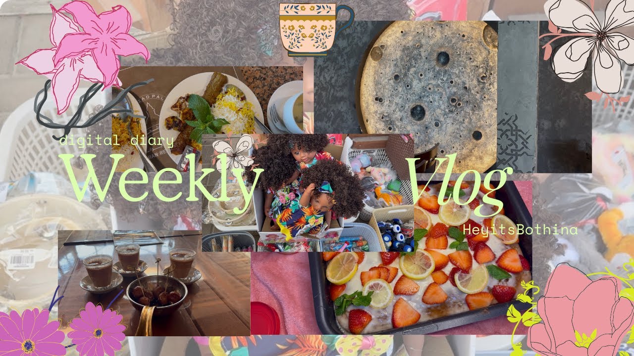 Weekly vlog | Afternoon Tea 🫖, Cats (of course) 🐈‍⬛, strawberry Lemon Cake 🍓🍰🍋🎂, Unboxing 🎁, Food 🥘 
