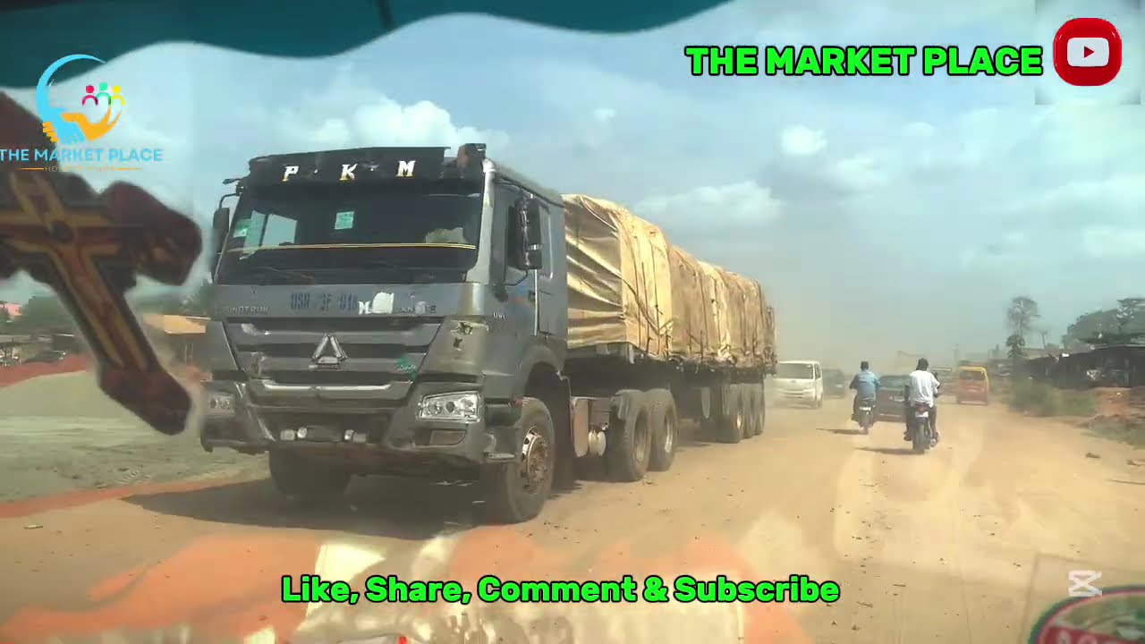 Current road construction at AGBOR road bypass in Benin city Edo is shinning 