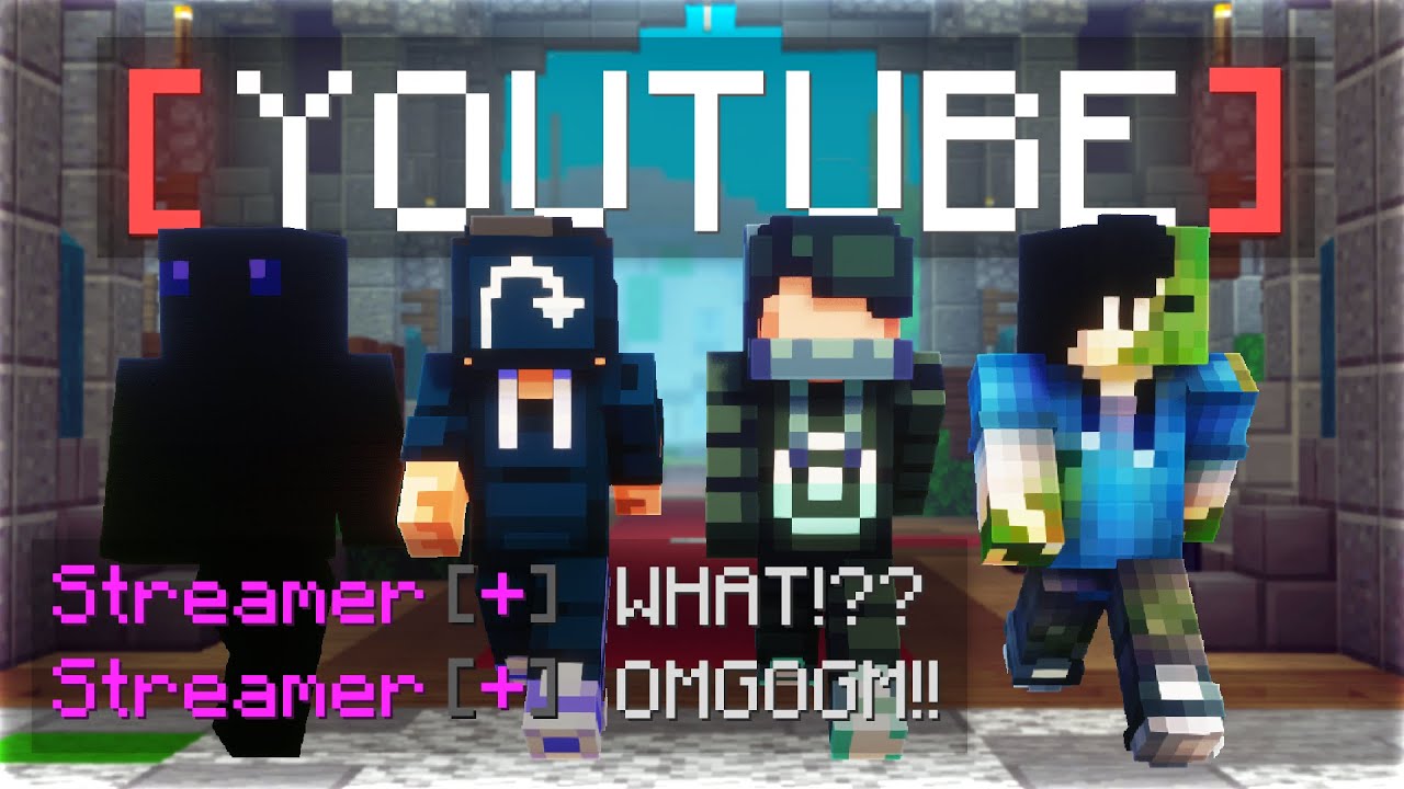 Surprising Hive Streamers with FOUR YouTube Ranks (Minecraft)