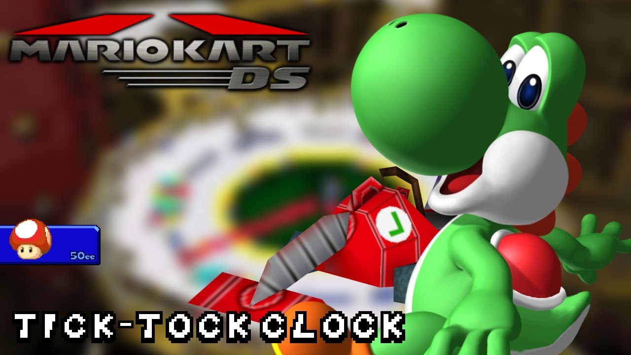 Mario Kart DS - 50cc - Yoshi - Poltergust 4000 - Tick-Tock Clock | Ep. 3562