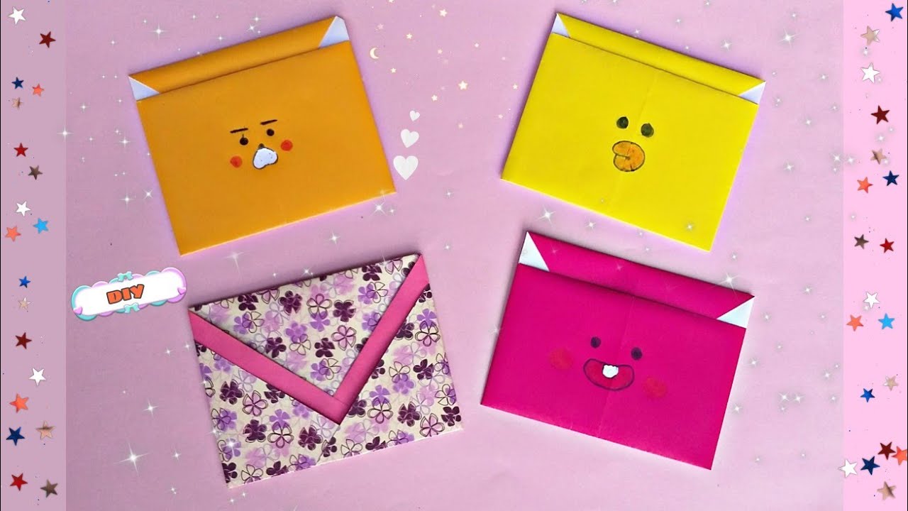 Cara membuat dompet kartu | Origami dompet kartu | Easy Crafts