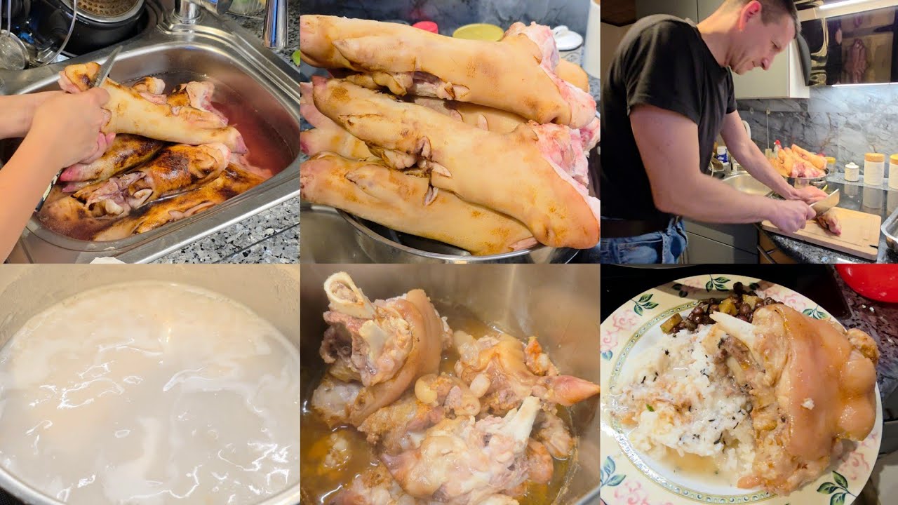 Getting Ready to Visit aka Zanny||Making Pork trotters pure in Naga Style with Taro roots gravy.