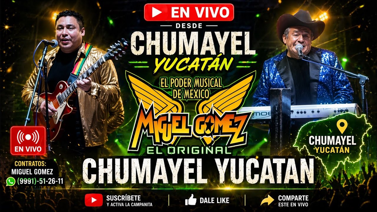 Miguel Gomez Y Los Tremendos Aventureros En Vivo En Chumayel Yucatan 2024-cumbias del sureste