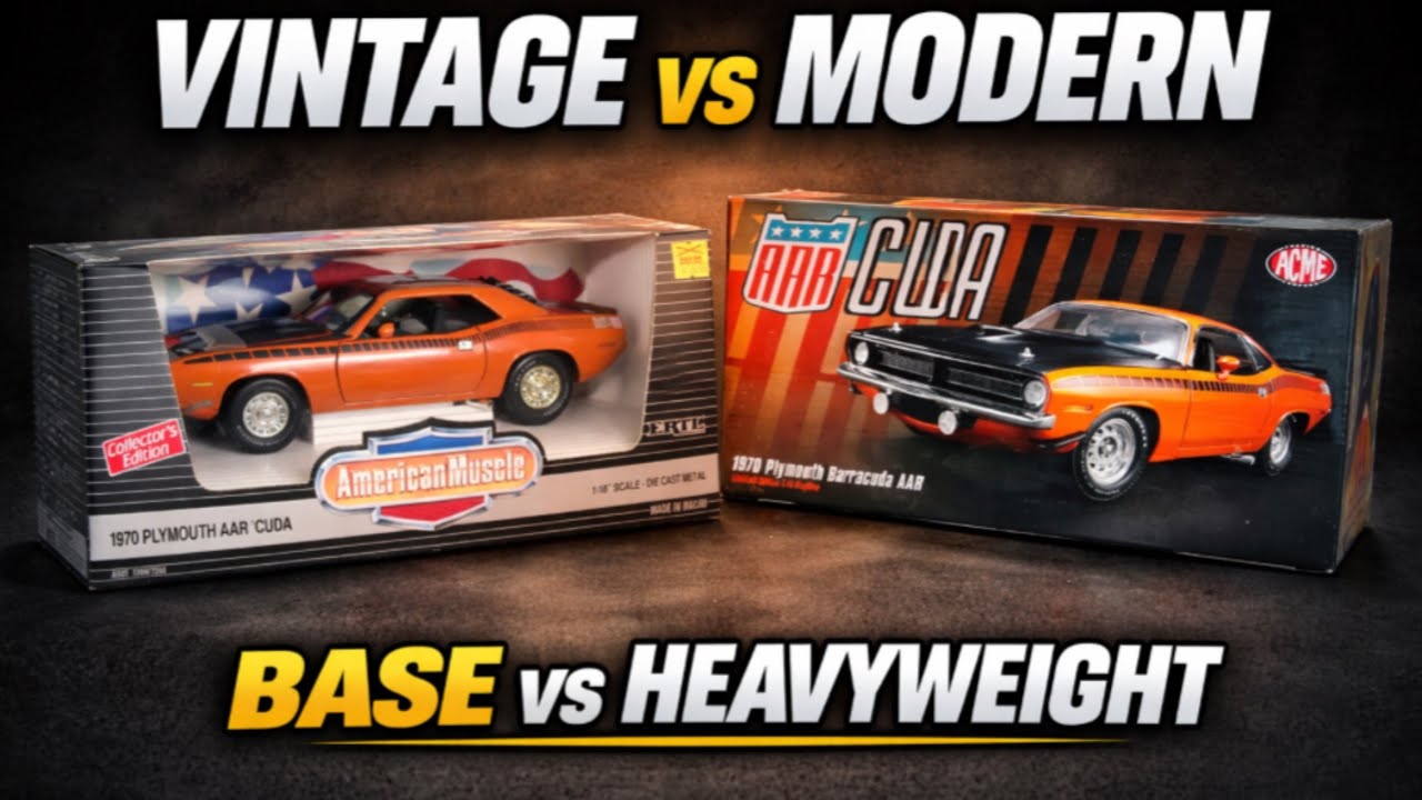 Решающее противостояние моделей Cuda: Acme Heavyweight в масштабе 1/18 против базовой модели 1995...