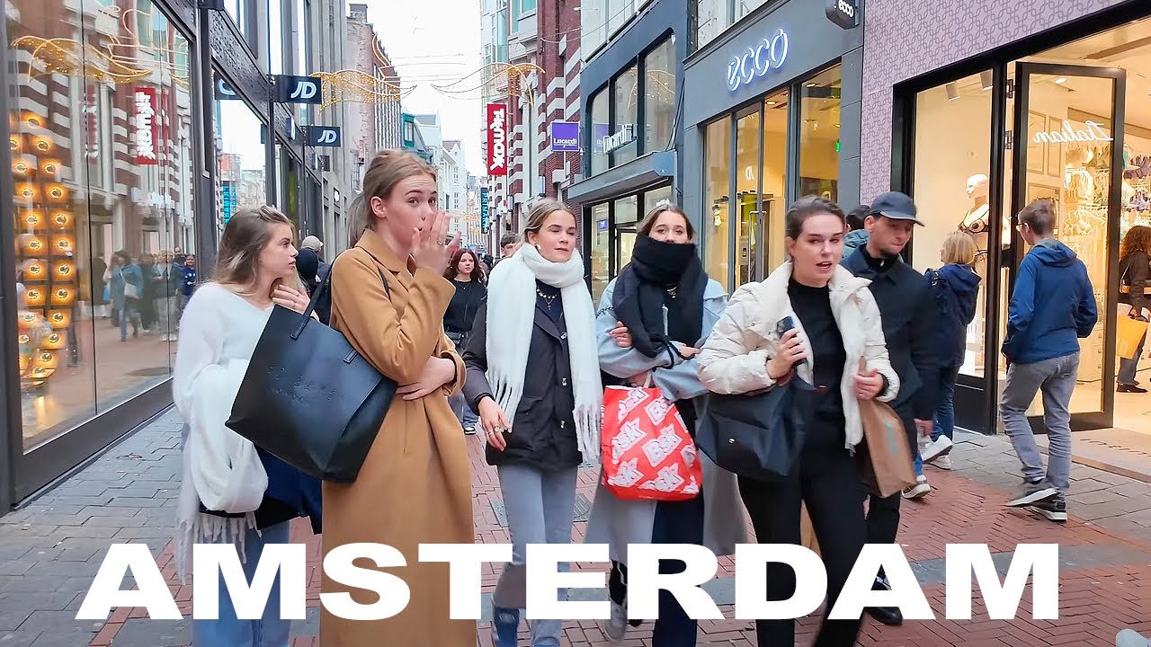 🇳🇱Walking the Shopping Streets of Amsterdam | AMSTERDAM WALKING TOUR 4K]