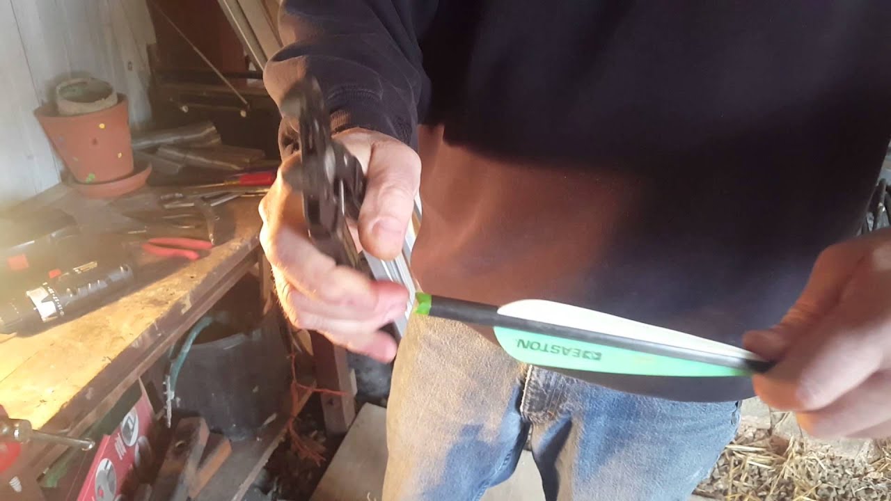 Removing a Plastic Nock from a Carbon Arrow