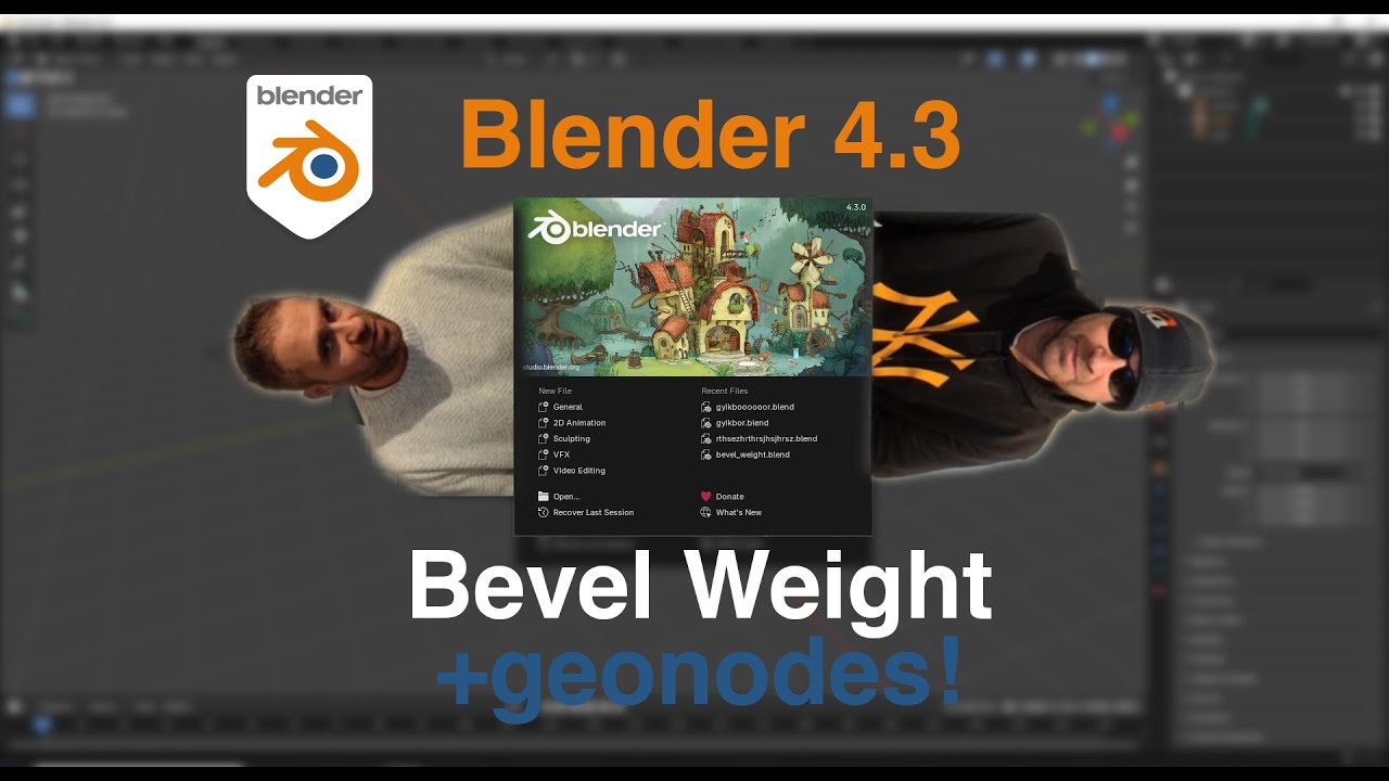 🔥Blender 4.3!🔥 ÚJ Bevel Weight Tutorial 🆕+ Geonodes cuccok