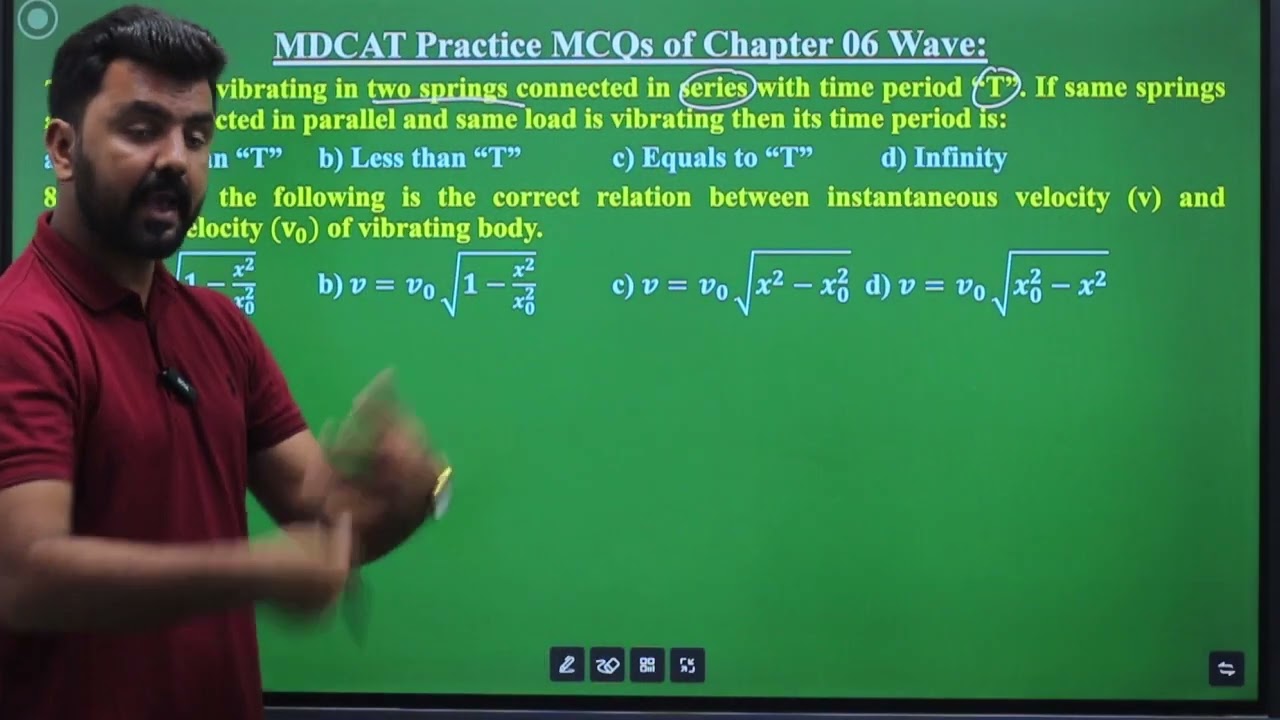 Crack MDCAT Physics | Waves Ch 6 Part 1 MCQs | PMDC Pattern + Explanations