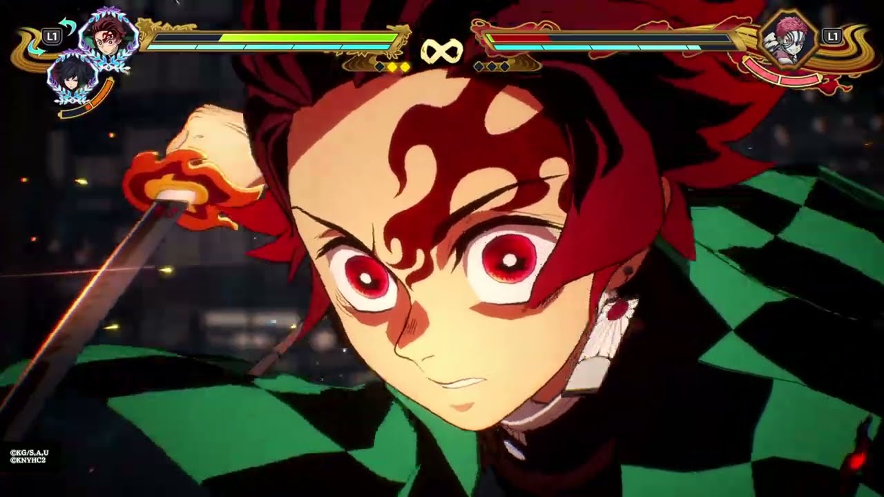 Tanjiro ( Castillo Infinito) Vs Akaza ( Castillo Infinito) Hinokami chronicles 2 #demonslayer 