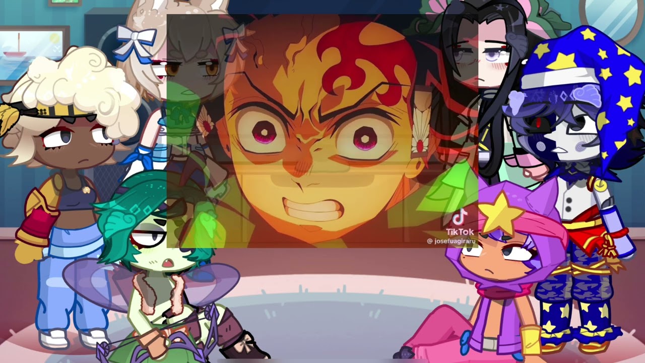 Fandoms react to Gyomei | Giyuu | Demon slayer | Gacha life 2