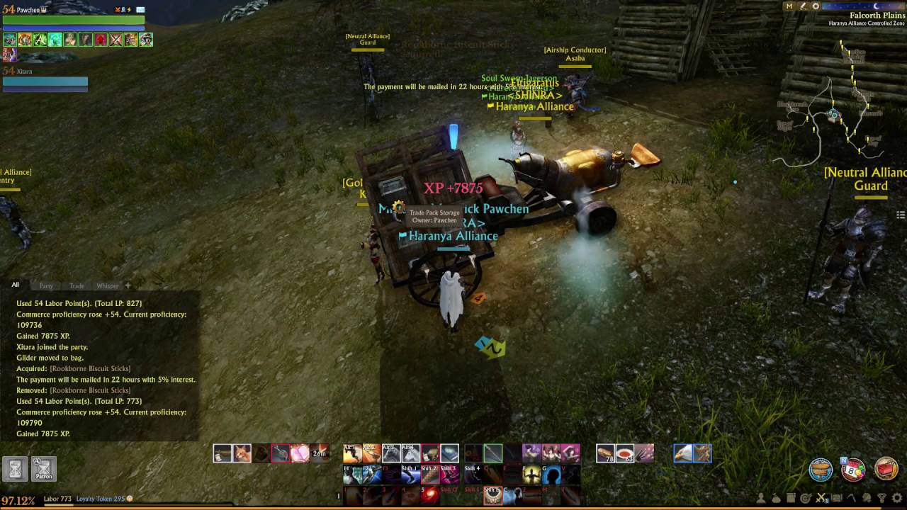 Archeage Rookborne to Falcorth Trade Run Shortcut (Haranya)