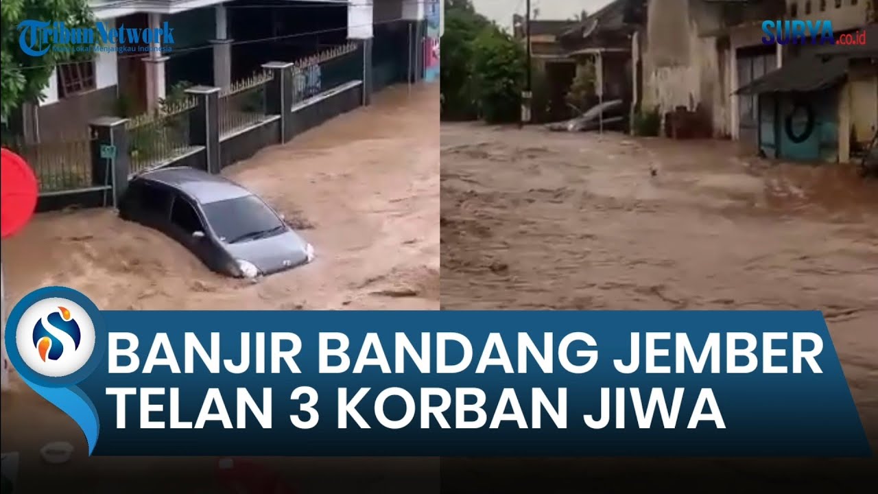 Banjir Bandang Jember Telan 3 Korban Jiwa