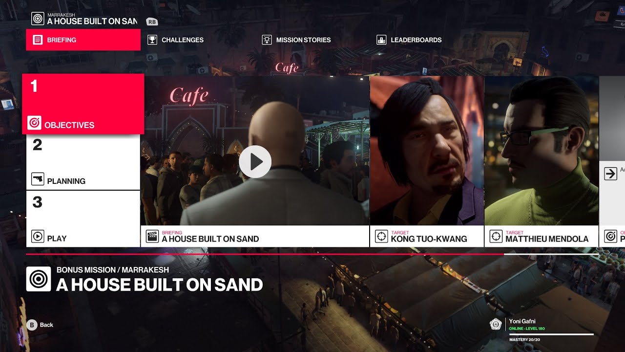 Hitman Marrakesh: Bonus Mission - 'A House Built on Sand' Walkthrough (All Challenges)