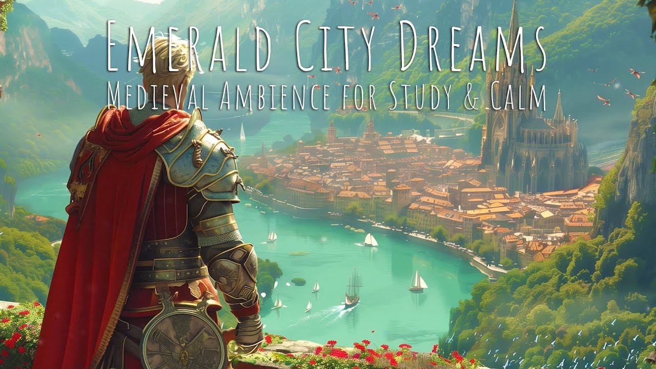 City of Emerald Waters | Knight’s Vista (Medieval Fantasy Ambience for Study & Calm)