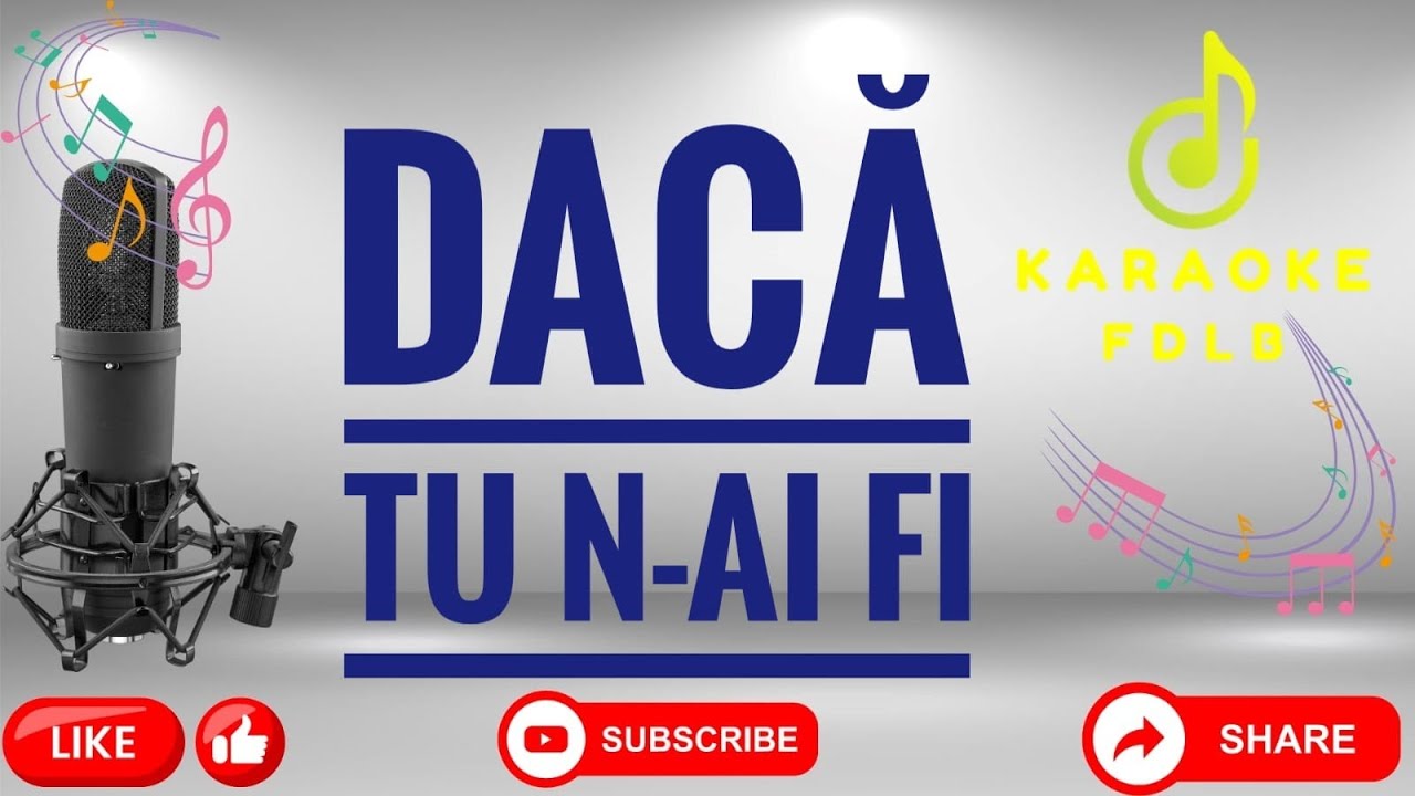 Dacă tu n-ai fi /Karaoke//Versuri//Negative/