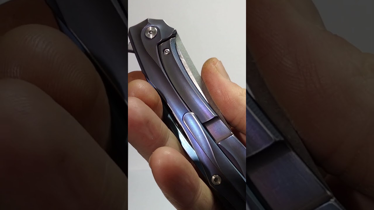 &sup1;TwoSun TS-351 Anodized Titanium #knife #blade #edc