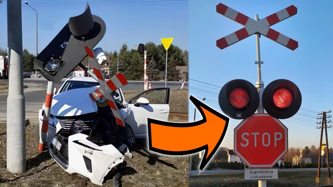 (22.03.2022) Wypadek na Przejeździe Kolejowym w Małym Rudniku | Wymiana sygnalizacji