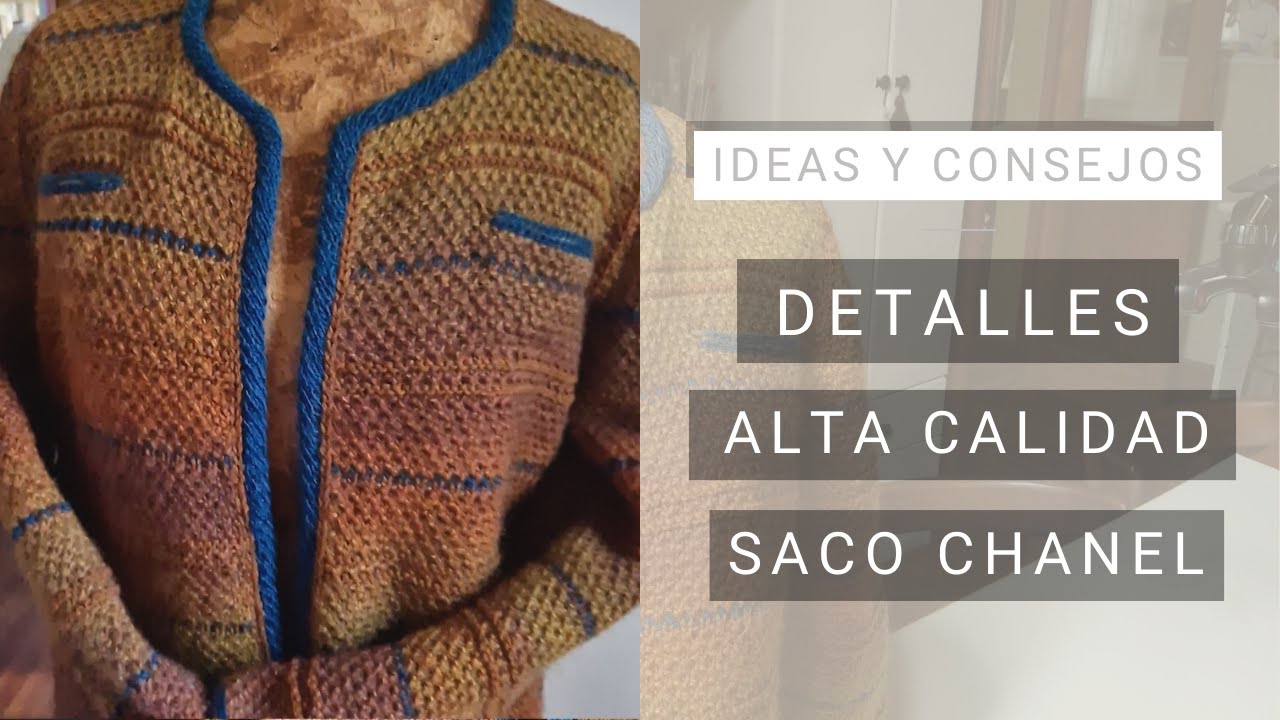 Detalles para tejer chaqueta | Tipo Chanel 💡 Ideas Lucila para Tejer