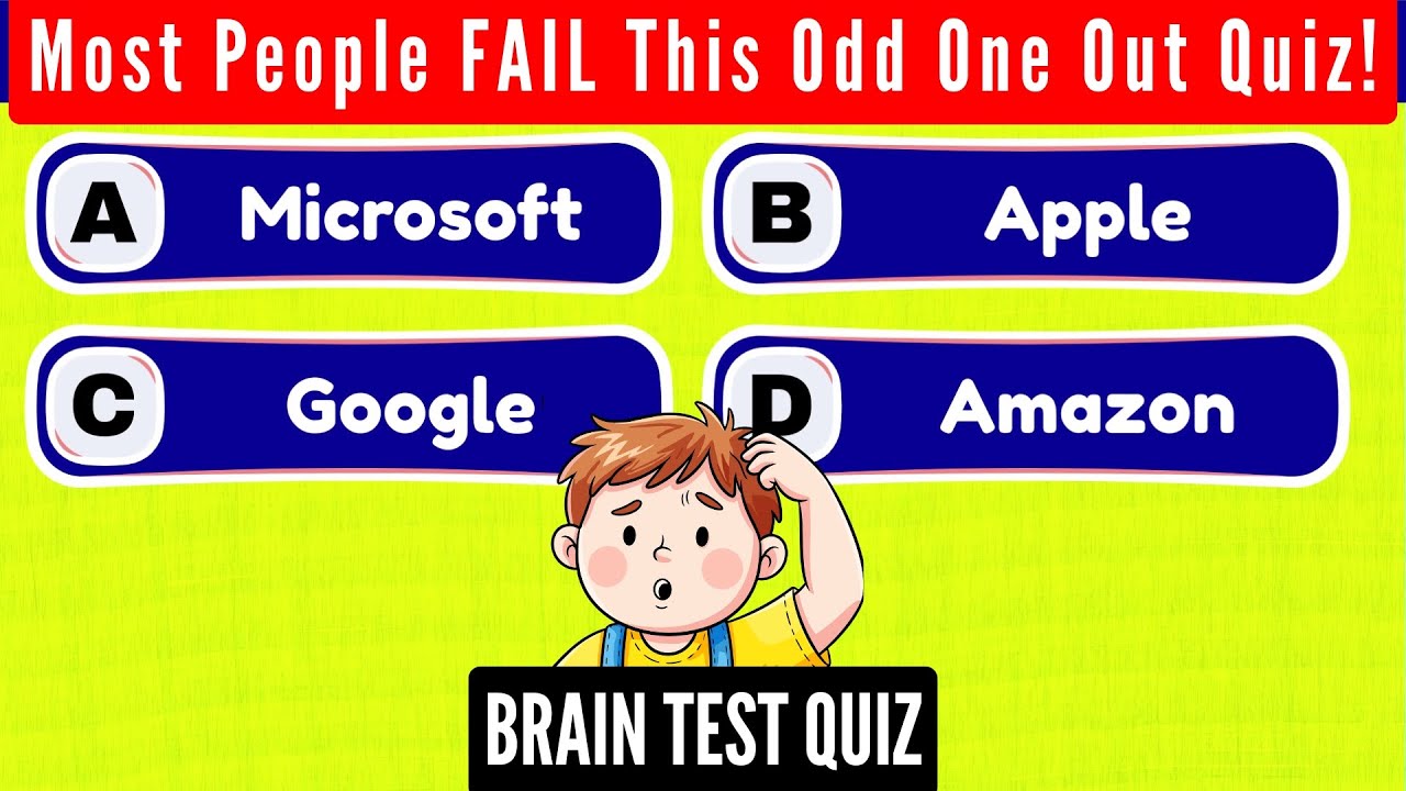 99% Get This Wrong! Odd One Out Brain Game | Odd One Out Quiz Challenge 🧠Brain Teaser Quiz