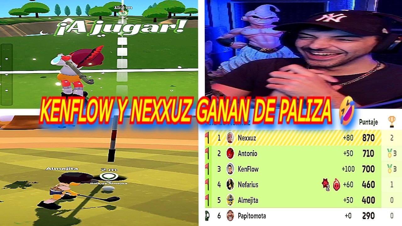 NEXXUZ Y LOS ARKEANOS JUEGAN AL SUPER BATTLE GOLF POR EQUIPOS ( ALMEJA Y PAPITO 🤣🤣 )
