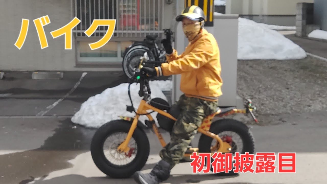 バイク御披露目。あと整備。