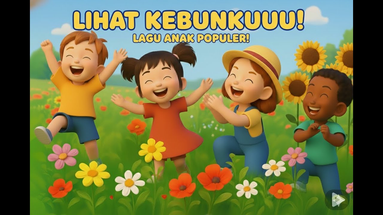 Lihat Kebunku - Lagu Anak Populer & Edukasi Mengenal Bunga | Animasi 3D Terbaru