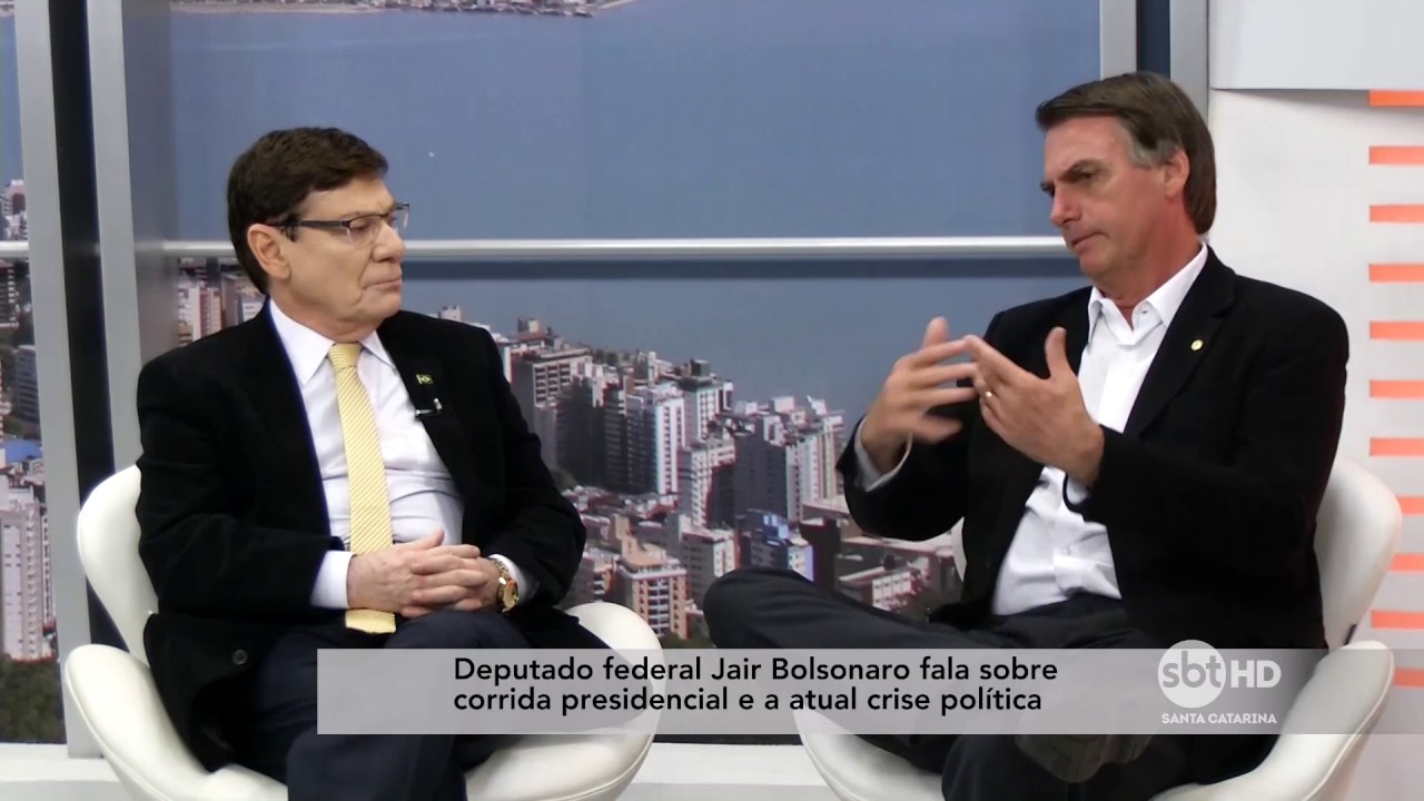 Entrevista com o Deputado Federal Jair Bolsonaro no SBT Meio-Dia - Bloco 1