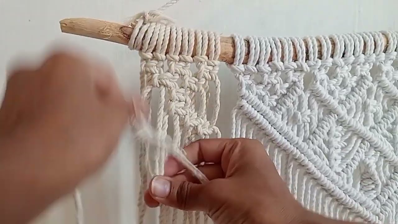 New simple macrame wall hanging & plant hanging design
