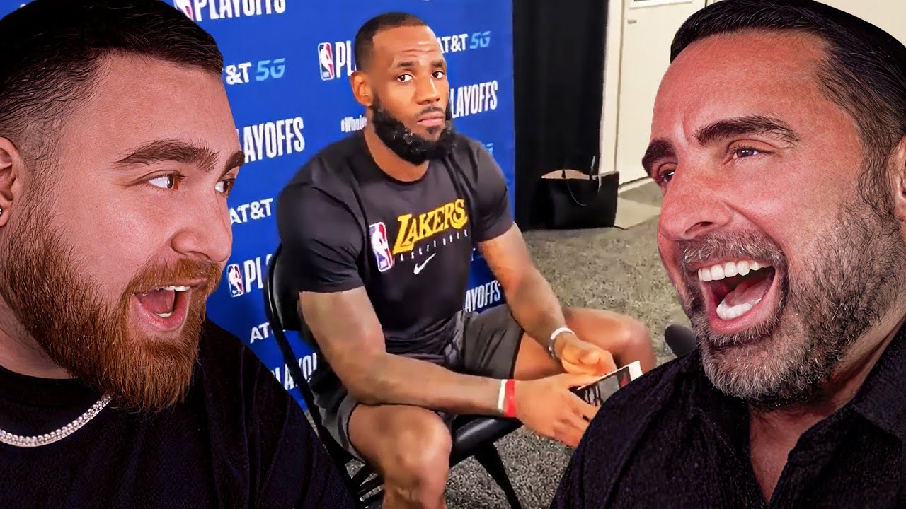 LosPollosTV And Dad React To Reporters Asking NBA Players STUPID Questions!