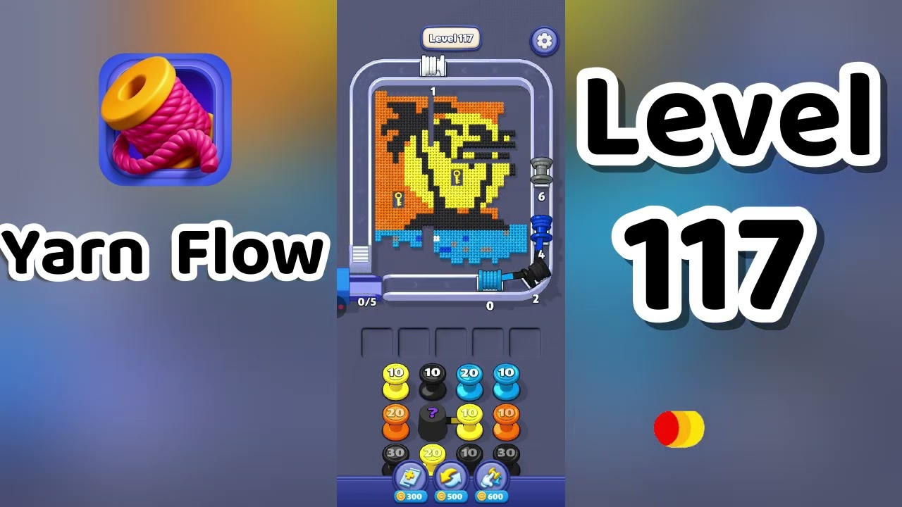 Yarn Flow Level 117 Walkthrough 🧶🧩 | Relaxing Rope Puzzle Game | Go Answer