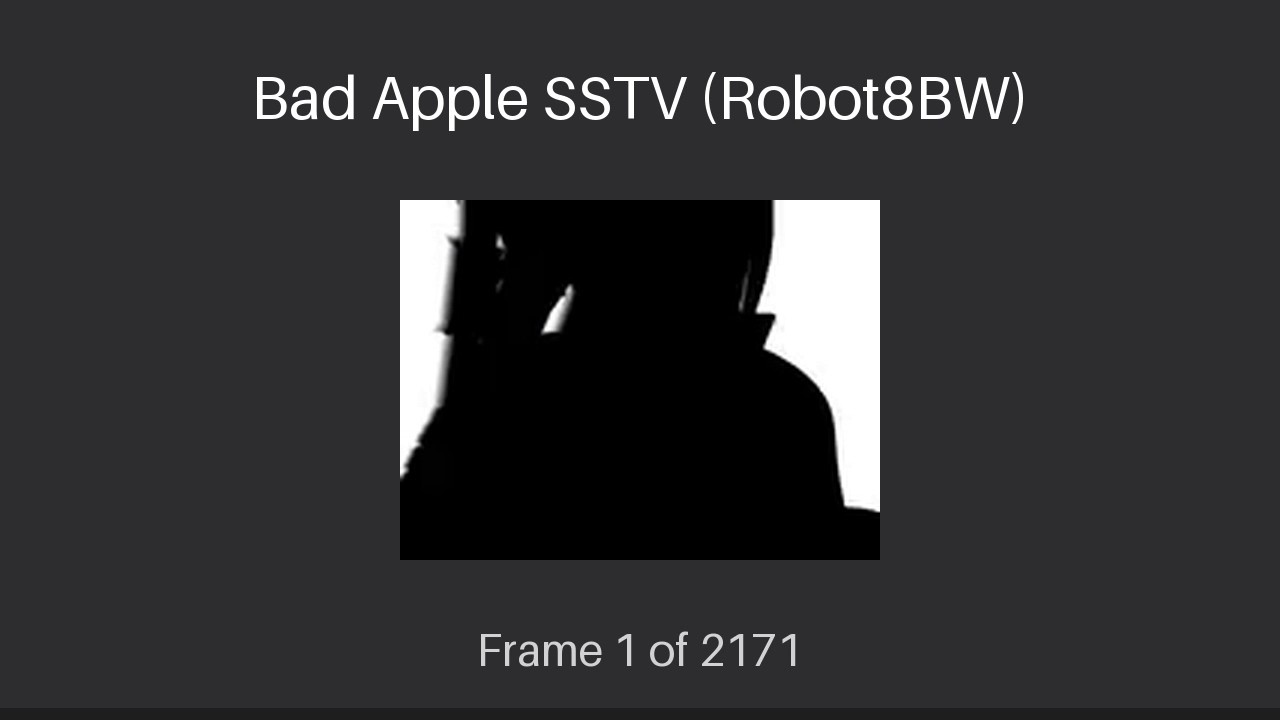 SSTV Bad Apple