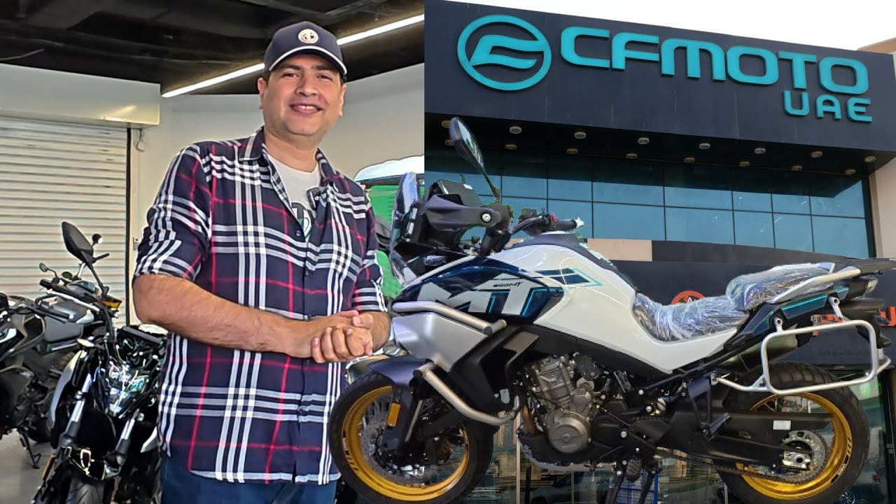 CFMOTO 800MT Explore is Hot🔥 Visiting CFMOTO Showroom in Dubai 🇦🇪
