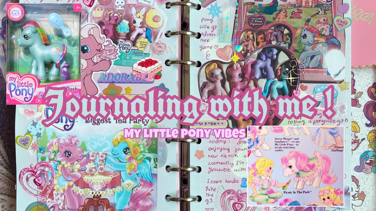✨💗🌈♡。·˚˚· MLP june month journaling ·˚˚·。♡ 🌈💗✨ my little pony vibes (´▽`ʃƪ)♡