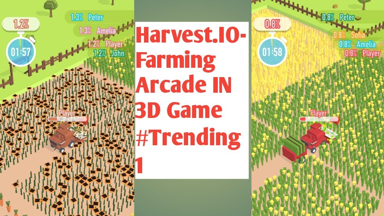 # HARVEST . IO- FARMING ARCADE 3D GAME  TOTALLY OFFLINE AND BEST GRAPHICS ANF ENJOY REAL FARMING