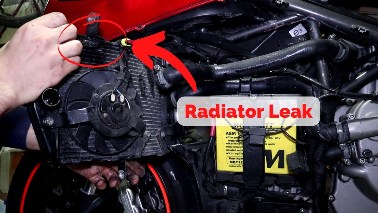 Ducati 848 Radiator replacement Pt1