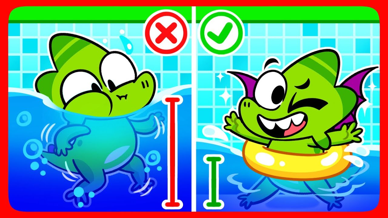 Safety Rules in The Pool 🩱🛟 Daily Safety Tips ⚠️ Funny English for Kids