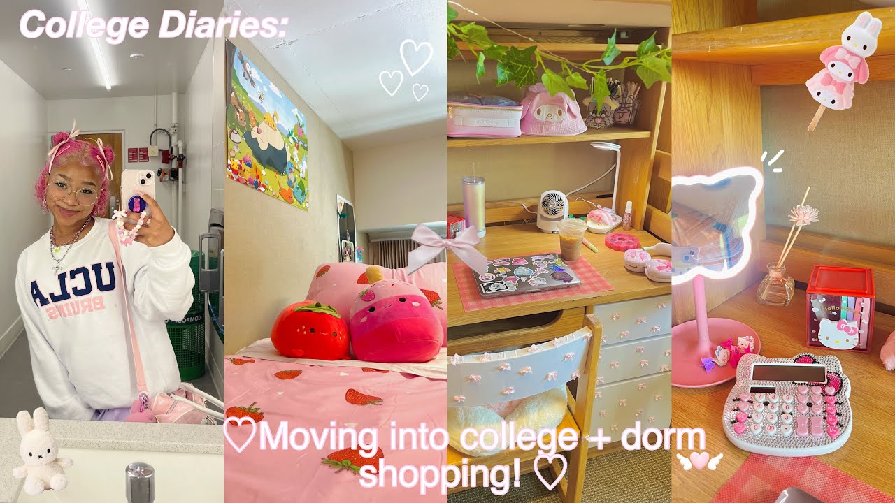 College Diaries: cafes, target runs, setting up, etc!📎🎀📓
