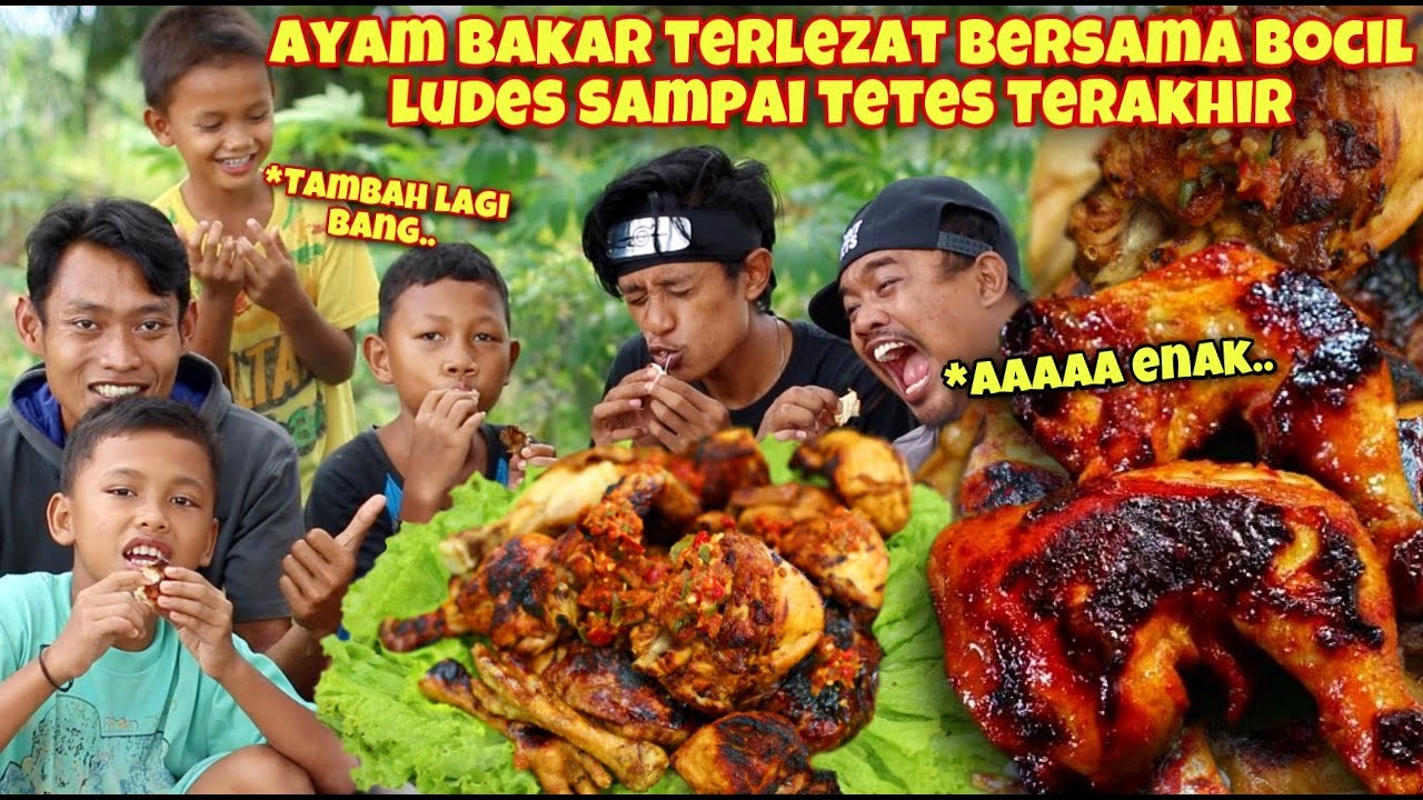 BOCIL2 INI BAHAGIA KAMI BUATKAN AYAM BAKAR SAMBAL BELACAN TERNIKMAT