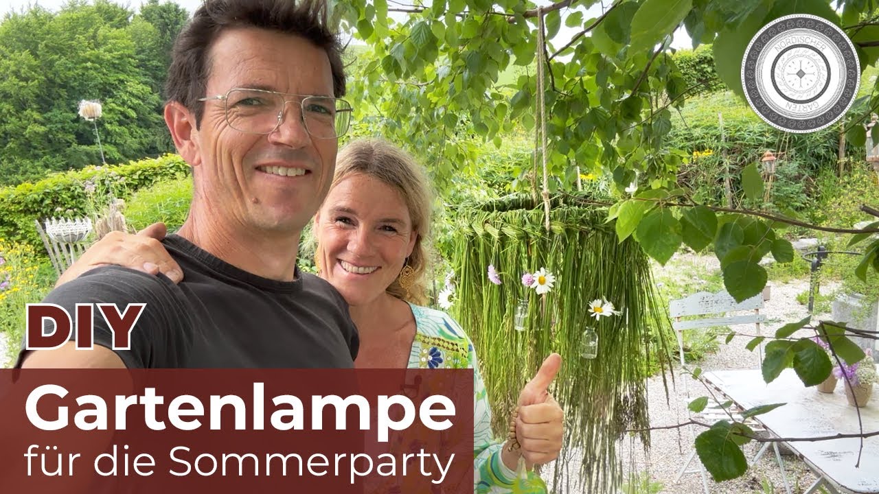 DIY - ROMANTISCHE Gartenlampe selber flechten, hängendes Windlicht für das SOMMERFEST