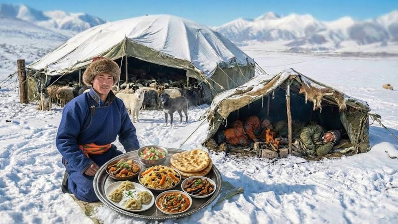 Жизнь пастуха в одном из самых холодных регионов Афганистана Экстремальное выживание и приготовление