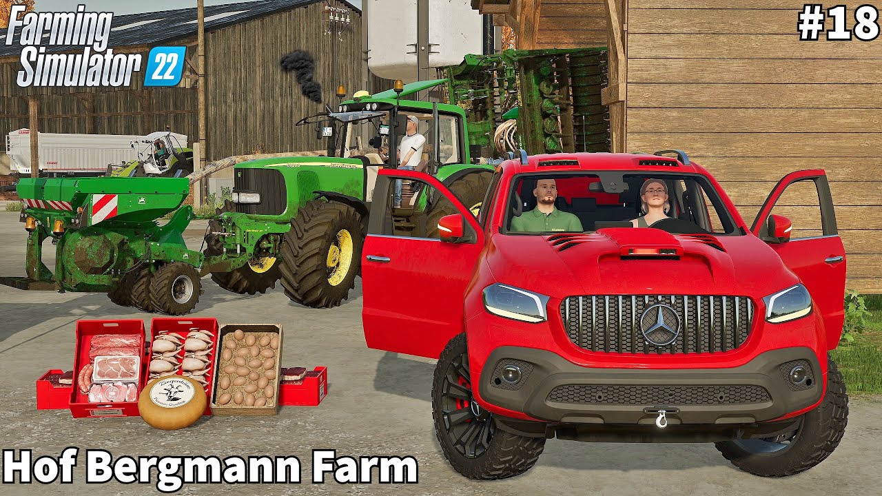 Selling Food Products, Feeding Pigs, Potato Storage & Sowing Canola│Hof Bergmann│FS 22│Timelapse#18