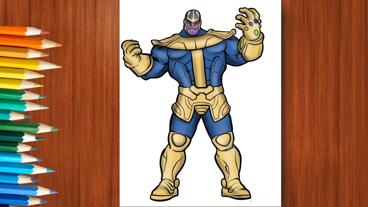 How to draw Thanos | how to draw thanos endgame | Avengers
