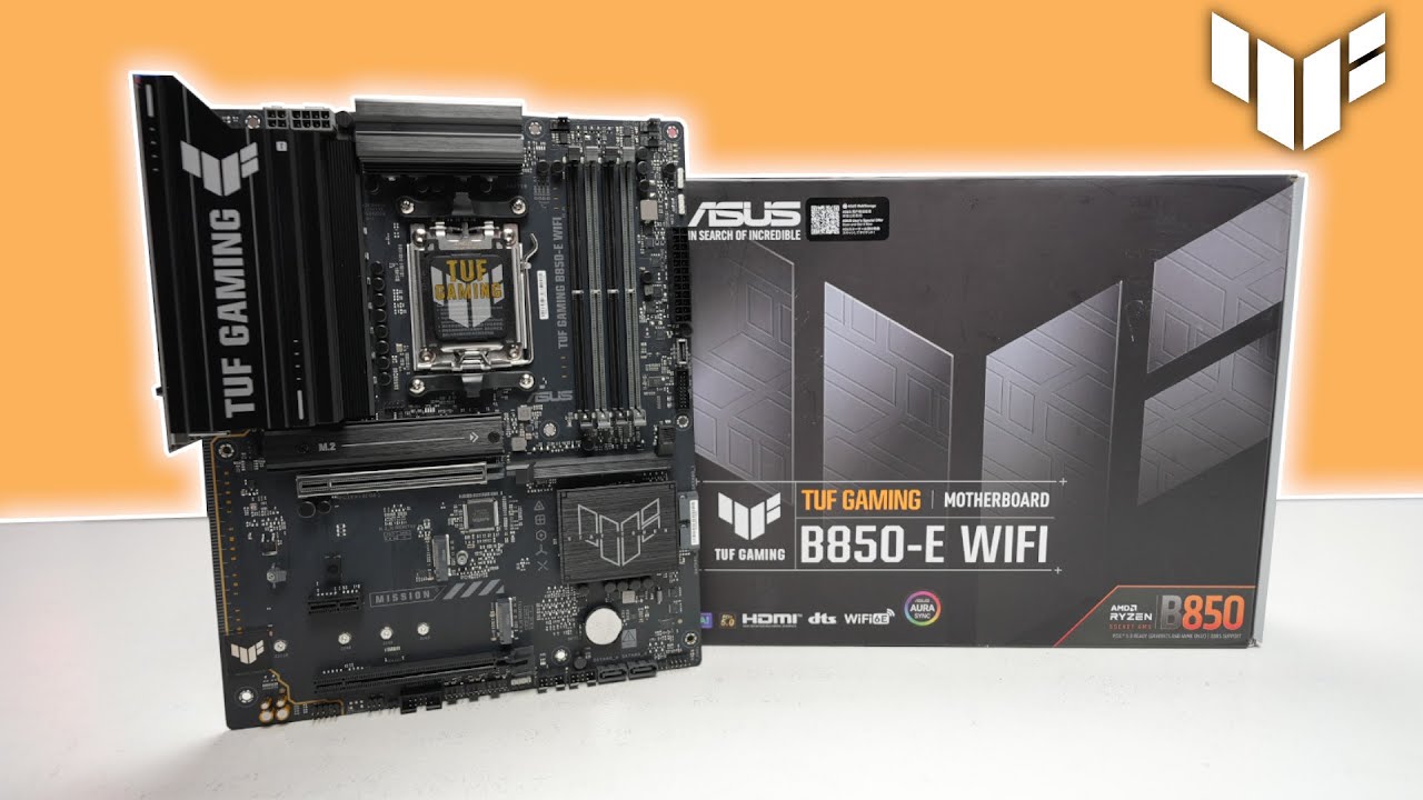 Распаковка материнской платы ASUS TUF B850-E WIFI &ndash; стоит ли она своих денег для геймеров, исполь...