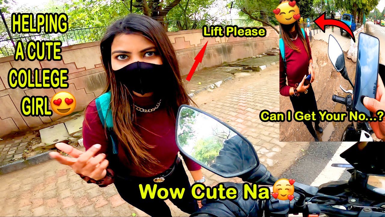 Helping a cute college girl😍 Asking for her number☺️ || saddam vlogs || new delhi