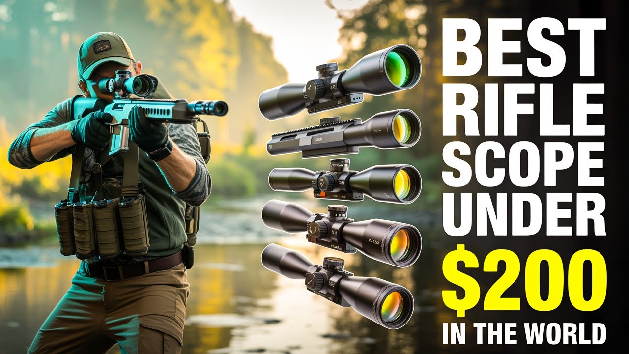 Top 7 Best Rifle Scopes Under $200 2026!🔥🔥