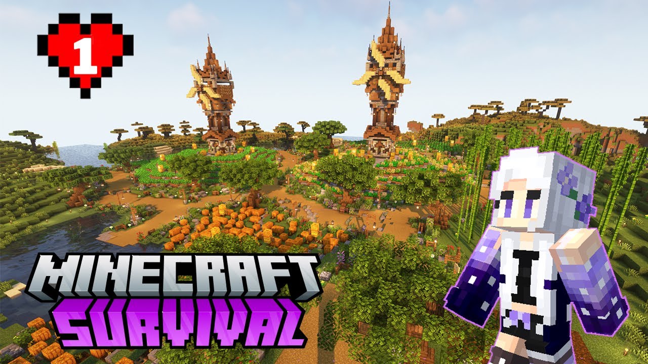 Mình đã xây dựng cánh đồng NÔNG SẢN trong Minecraft Survival