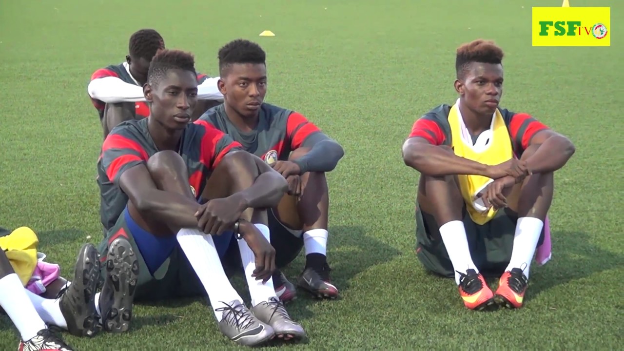 Séance d’entrainement des lions du Sénégal U20 au centre de developpement technique JFB