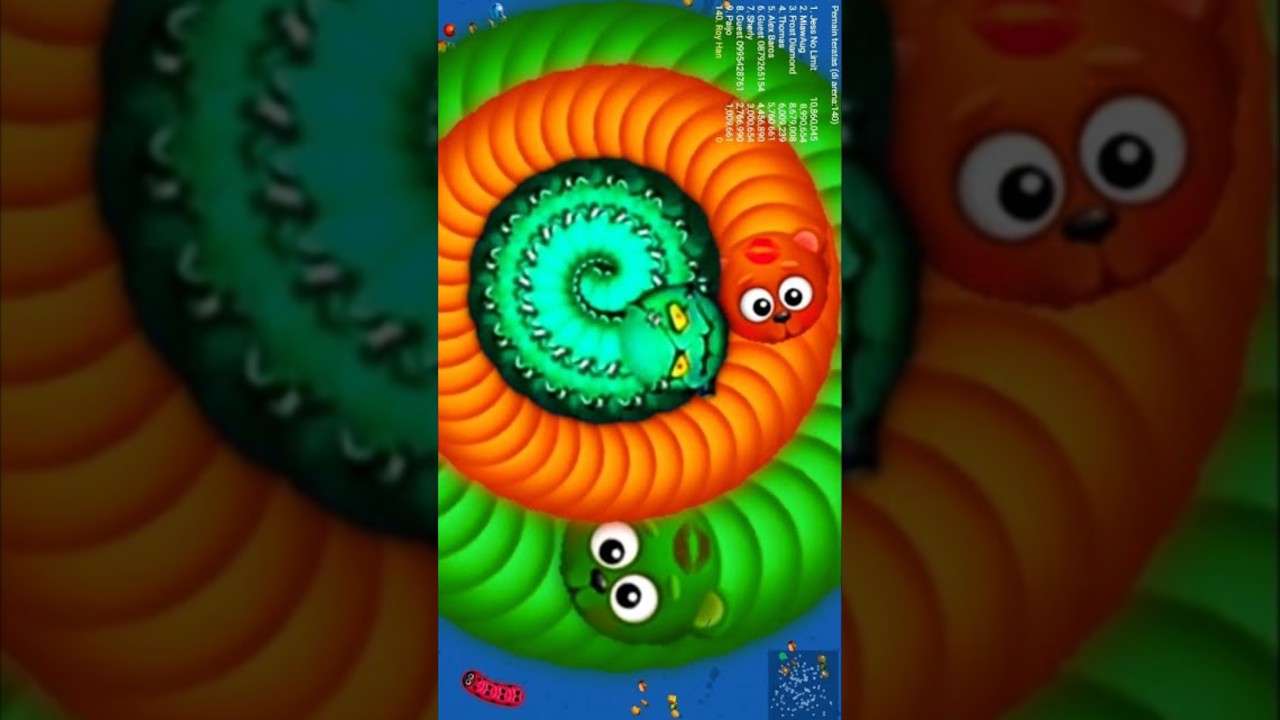 Worms zone io worms zone magic game play snake game saamp wala game Tiger Gamer Rock.