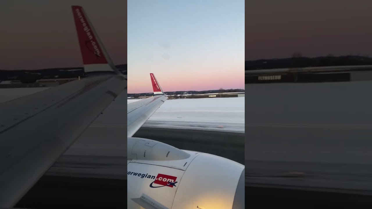 Norwegian 737-800 Take Off from Oslo Lufthavn #norwegian #norway #aviation #takeoff #engine #oslo
