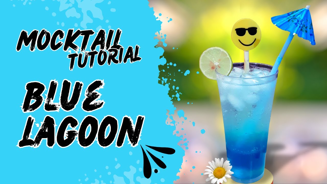 Blue Lagoon Mocktail | Blue Curacao Lemonade | Cafe Style Mocktail at Home